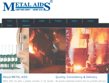 Tablet Screenshot of metalaids.com
